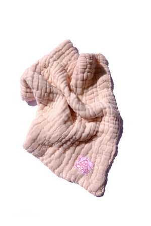 cotton gauze towel - blush