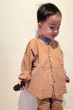 huichong - children's button down