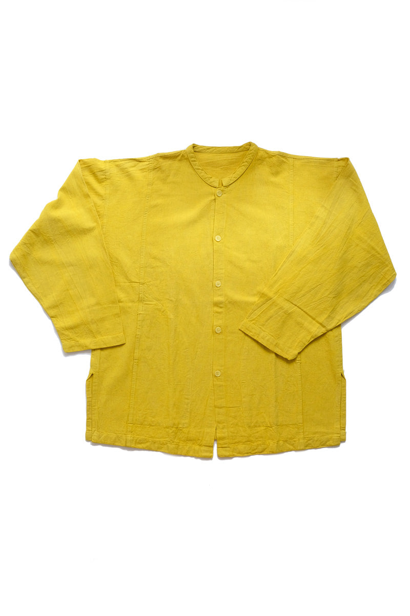 huichung - linen button down shirt / large
