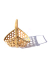 bamboo basket - trapezoid with handle