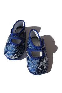 baby shoes - navy print
