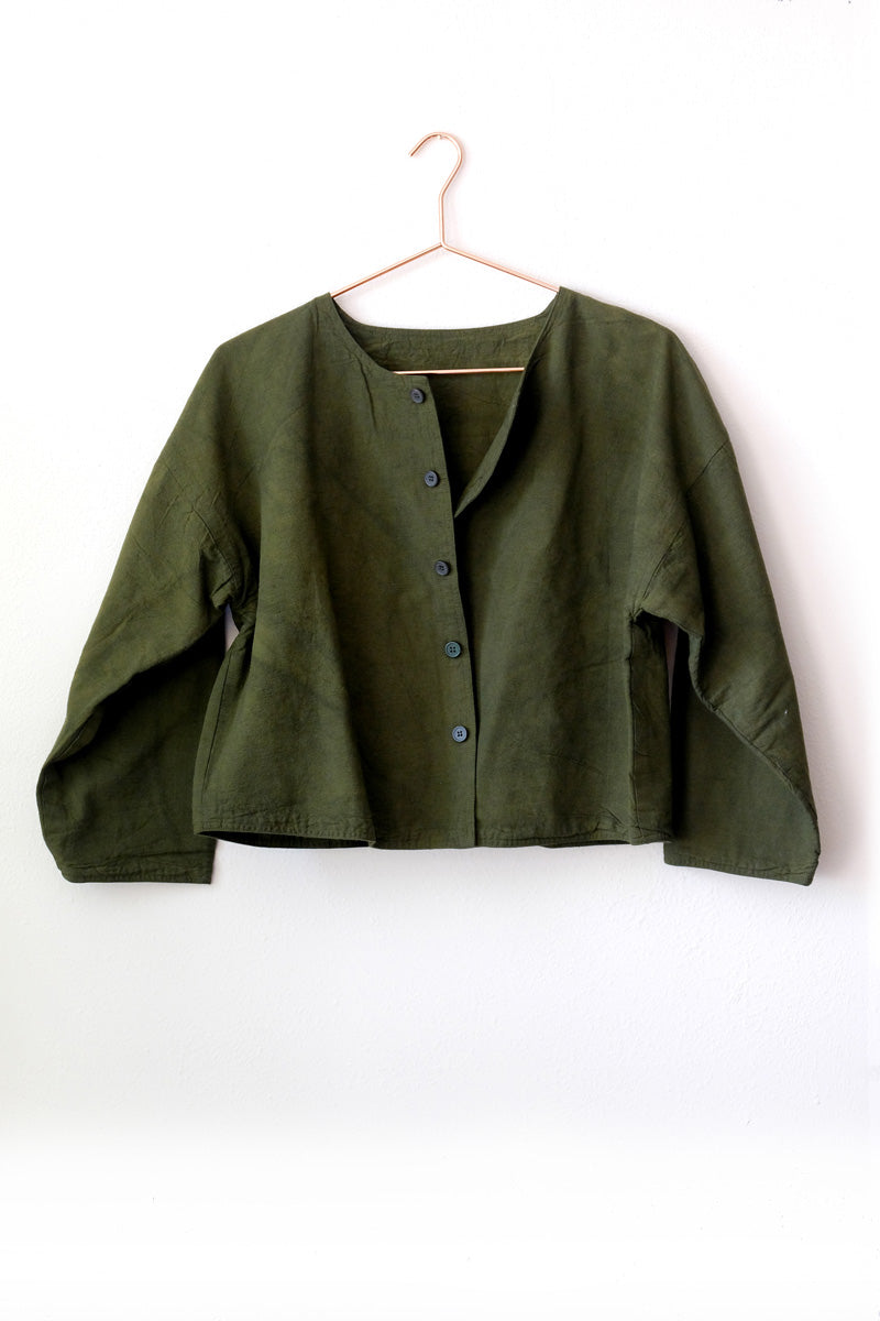 huichung - cropped linen jacket