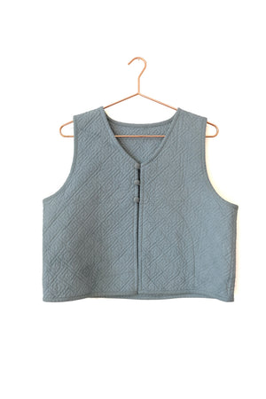 huichung - embroidered cropped vest