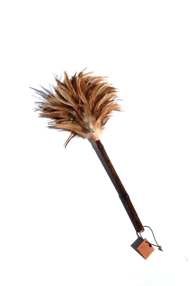 bamboo feather duster - brown