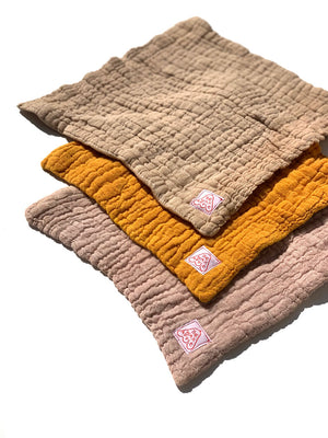 cotton gauze towel - natural