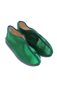 high top theater shoes - solid green