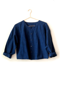 huichung - cropped linen jacket