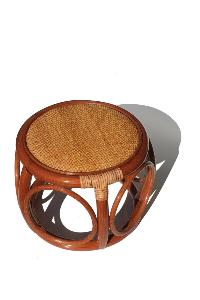 Round Ratta Stool rattan stool - round – The Wax Apple