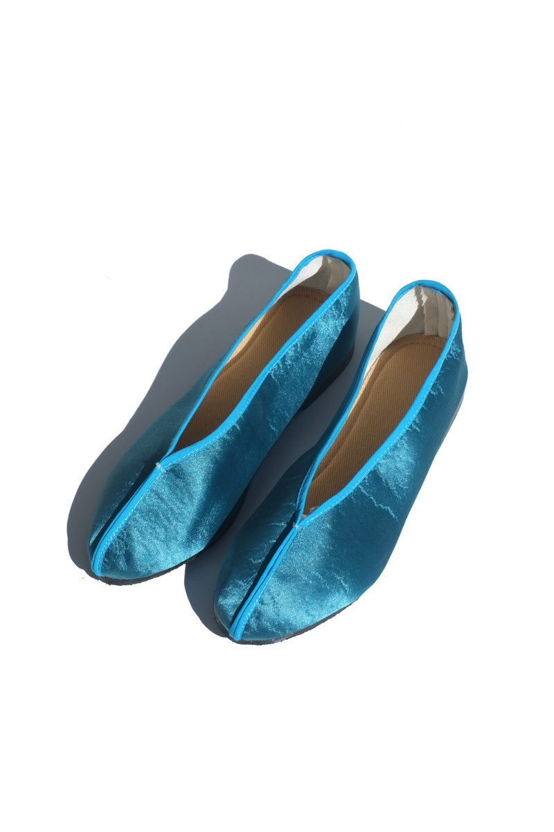 theater shoes - solid textured turquoise