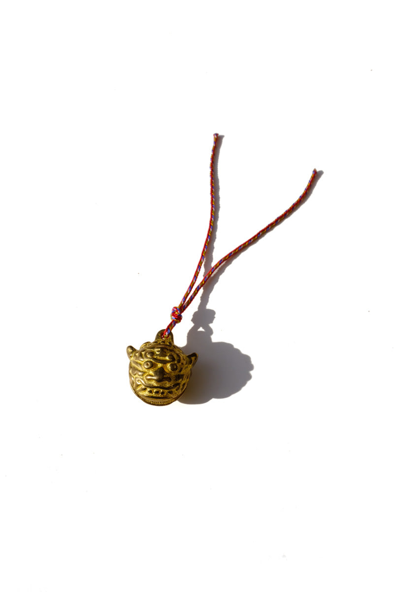 keychain - brass tiger bell