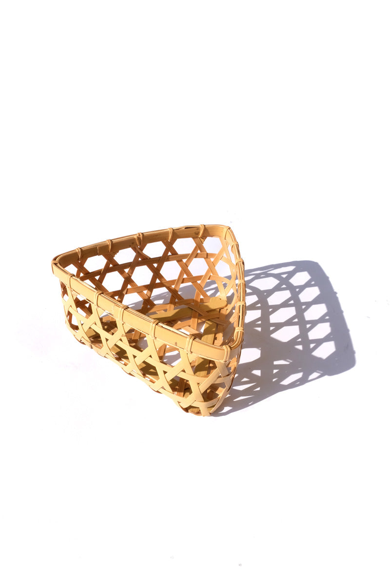 bamboo basket - triangle