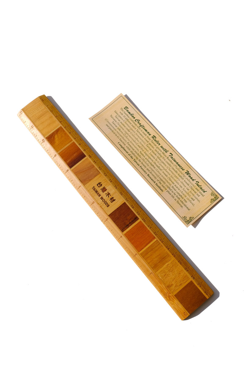 Taiwanese wood inlay ruler – The Wax Apple